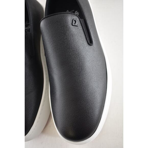 Christian Louboutin Men Boatissimo Flat Black Leather Slip On Sneakers 44.5 11.5 - Picture 14 of 16